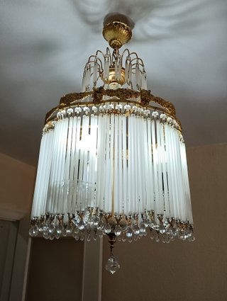 Lámpara de araña estilo Imperio/Luis XVI