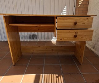 Scrivania in legno con cassetti misura 1,20x55x73