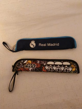 Fundas para flauta dulce Real Madrid y Star Wars