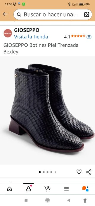 Botines GIOSEPPO piel trenzada talla 41 con etique
