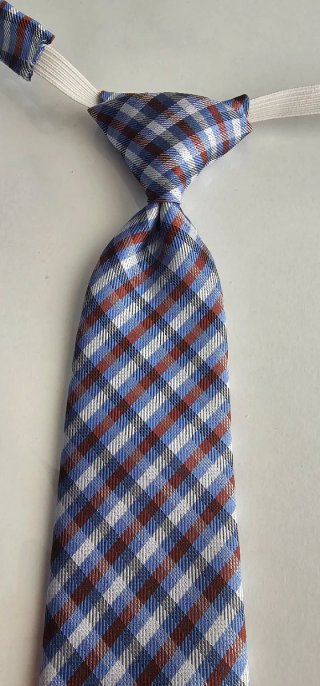 Corbata niño Tizzas cuadros azul y rojo