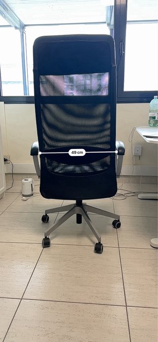 Silla de trabajo Markus Ikea Negra