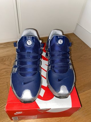 Nike Shox NZ Azul y Plateado