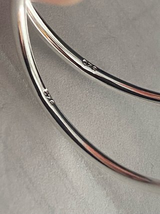 Pendientes Aro Plata 3 cm