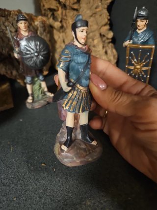 Set 3 personaggi presepe soldatini