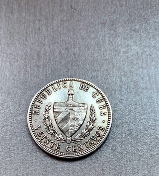 2 Monedas Plata Antiguas Cuba 1915/1916