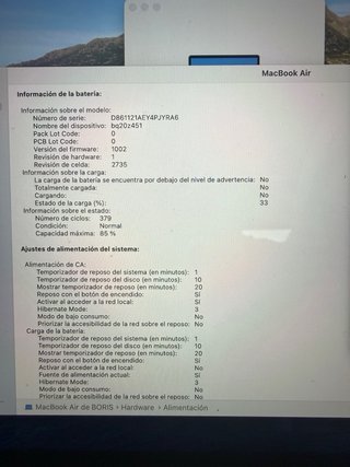 MacBook Air M1 MGN63Y/A Plata