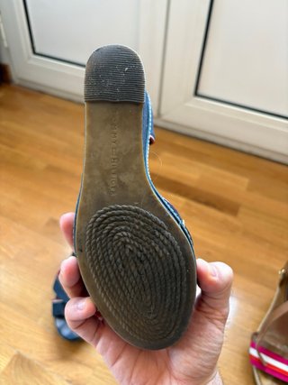Sandalias cuña Tommy Hilfiger azul
