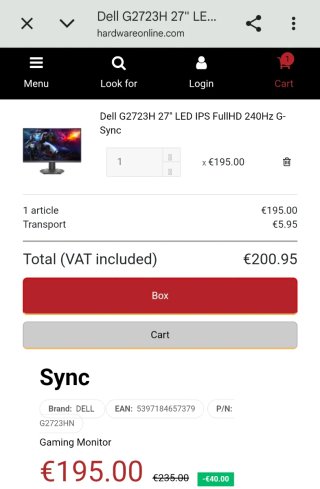 Monitor Gaming Dell
