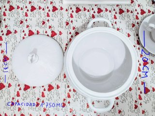 JUEGO VINTAGE PORCELANA  ALLEGRO 6 SER + SOPERA