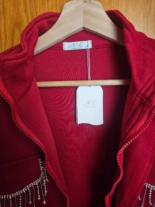 Chaqueta mujer con pedrería