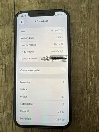 iPhone 12 Negro 85%