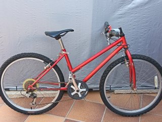 Bicicleta Roja Montaña