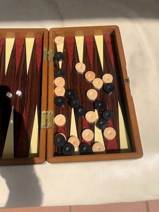 Juego Backgammon Plegable