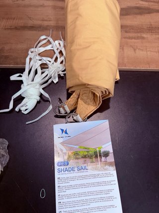 HENG FENG Toldo Vela de Sombra Rectangular 2x2m