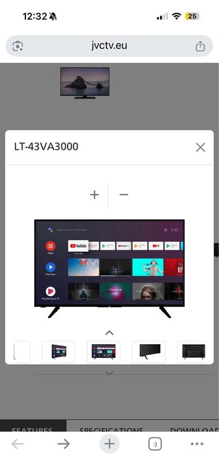 Smart TV JVC LT-43VA3000 Negra