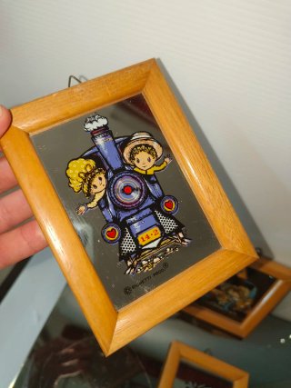 Piccoli specchi decorativi anni '70