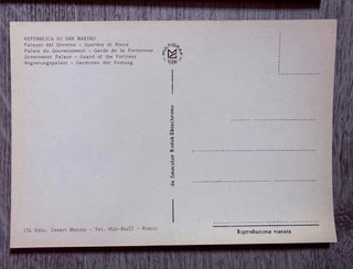 Lote de 8 Postales Antiguas San Marino