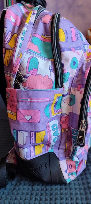 Mochila Totto Morada Estampada