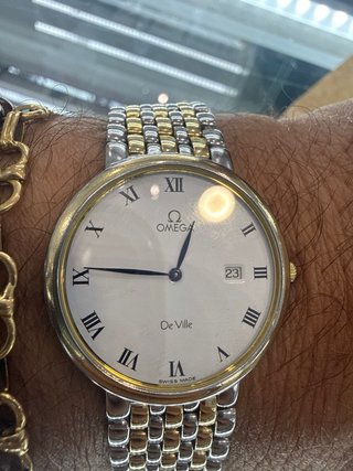 Omega De Ville Acero y Oro
