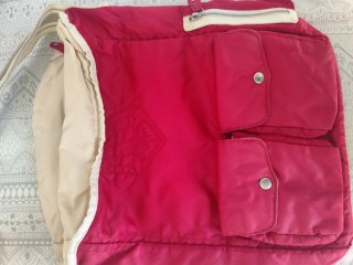 Bolso Quiksilver Rojo y Beige