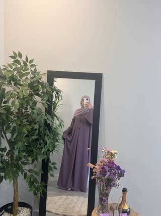 Abaya malva nueva , talla XL