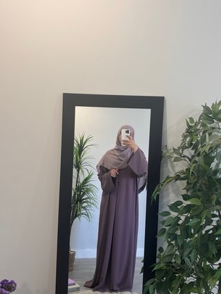 Abaya malva nueva , talla XL