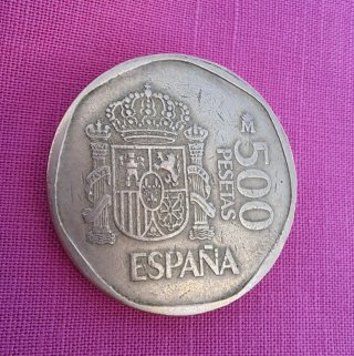 Moneda 500 Pesetas 1990 Juan Carlos I y Sofía
