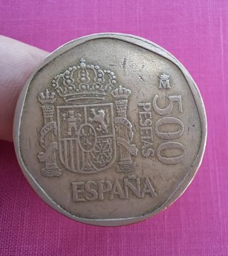 Moneda 500 Pesetas 1990 Juan Carlos I y Sofía