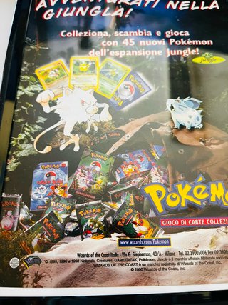 Pubblicità Pokemon Originale 13x18cm con cornice