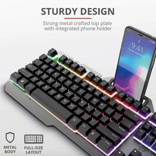 Trust GXT 853 ESCA Teclado Gaming de Membrana
