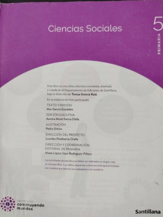 Ciencias sociales 5 Primaria : Proyecto Constru...