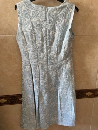 Vestido Micaela floral azul y blanco talla 36