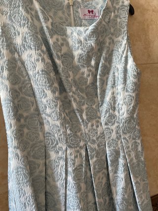 Vestido Micaela floral azul y blanco talla 36