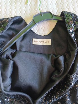 Vestido negro lentejuelas