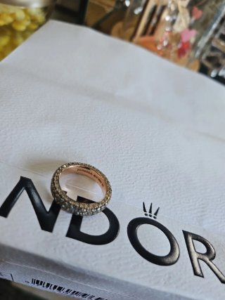 Anillo Pandora Oro y Plata