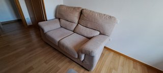 Sofá Cama Beige Tela