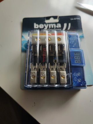 Portafusibles 4 vías con Amperímetro