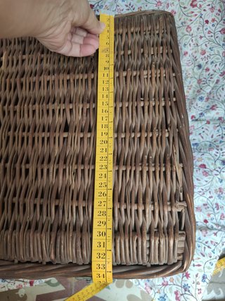 Maleta de mimbre vintage