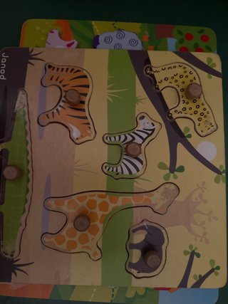 Puzzle de madera animales selva Janod