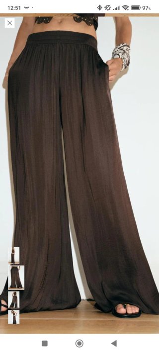 Pantalón ancho fluido Zara T L NUEVO con etiquetas