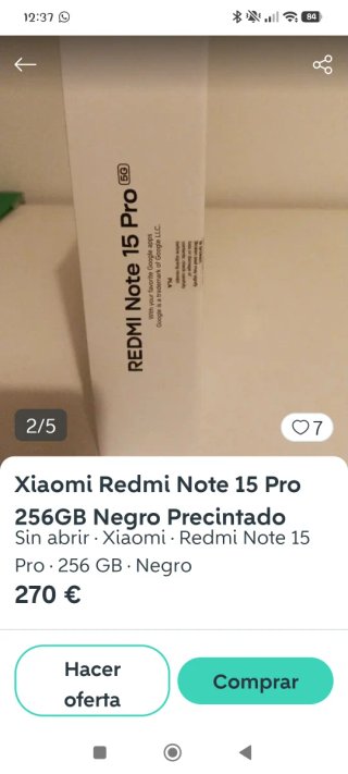 Xiaomi Redmi Note 15 Pro 5G 256GB Gris