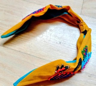 Diademas de tela con abalorios Muy coloridas