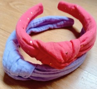 Diademas de tela con abalorios Muy coloridas