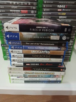 Cajas de juegos Xbox One, Series X, 360, Ps4/5