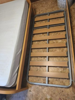 Cama nido con cama supletoria y colchón
