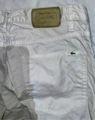 Pantalón de hombre de  ⁠Lacoste color blanco T42