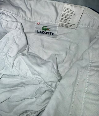 Pantalón de hombre de  ⁠Lacoste color blanco T42