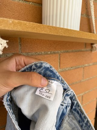 Shorts di jeans Yes Zee a vita alta