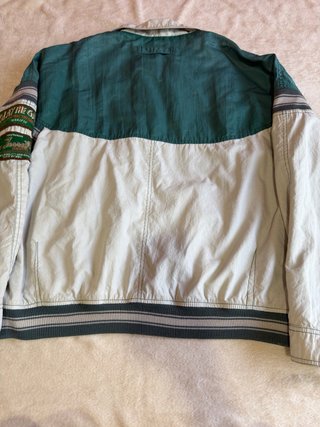 Cazadora Adventure Color Block Verde Crema
